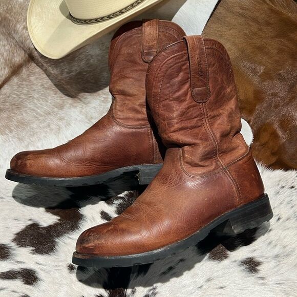 Tecovas Other - Tecovas Stockton ranch brown leather work boots size 10 A15